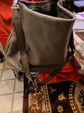 Marc By Marc Jacobs Gray Pebbled Leather Hobo Bag